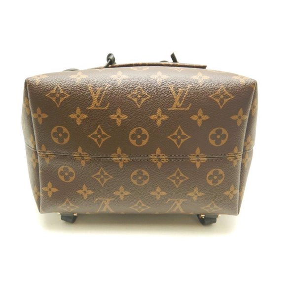 Louis Vuitton Monogram Montsouris Backpack PM Cowhide Leather Black Backpack - Picture 4 of 8